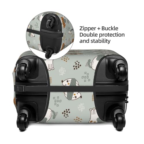 Little Puppies Travel Luggage Covers - Elasticity Suitcase Covers Protector for Luggage 18-32 Inch3