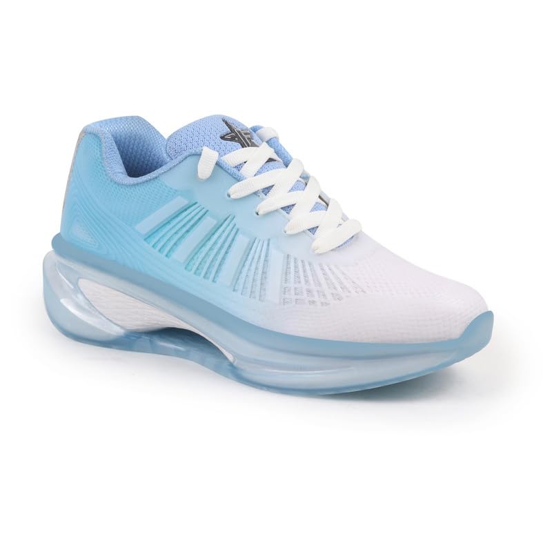 Image of FAUSTO Men's Breathable Sport Shoes|KPU Upper and Anti-Skid Bounce Back Phylon Sole|Athleisure Running Shoes|Lace Up Walking Shoes|Gym Shoes