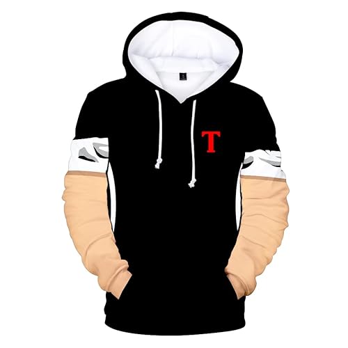 Sweat à capuche Captain Tsubasa Anime Harajuku Streetwear Cosplay Vêtements, K03841, XXL Cover