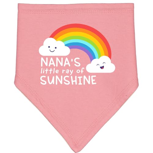 inktastic Nana's Little Ray Of Sunshine Baby Bandana Bib