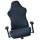 HIAKDOFT Elastischer Gaming Stuhl Bezug Netzcafé Bürostuhl Schutzhülle Waschbar Anti-rutsch Kratzfest Schonbezug Für Computerzimmer Und Office