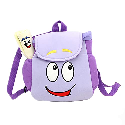 Dora bag Dora Explorer Backpack Rescue Bag Purple Dora Explorer Soft Plush Backpack with Map
