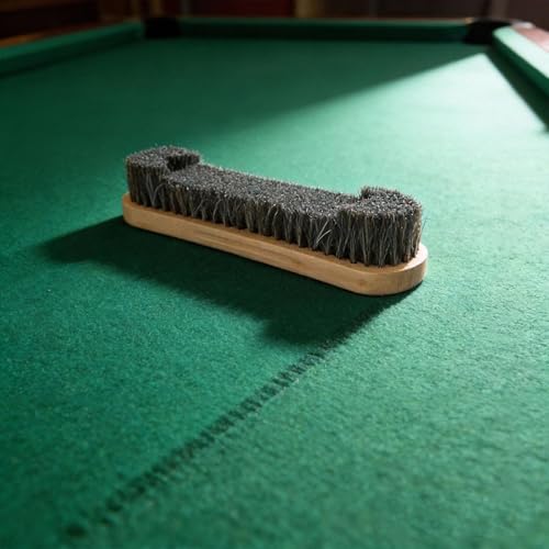 Professional Pool Table Brush 12-Inch | Soft Horsehair Bristles for Gentle & Efficient Cleaning - Reaches Tight Corners & Felt Surface, Essential Billiard Table Maintenance Tool - Image 3