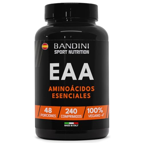 Bandini® EAA Aminoácidos Esenciales 240 comprimidos - Suplemento de 9 aminoácidos naturales...