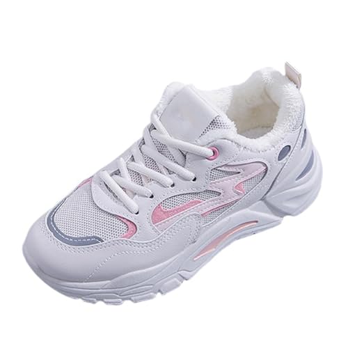 Genérico Zapatos Mujer Comodos Vestir Bambas Running Mujer Womens Shoes Casual Shoes Womens Mesh Front Mesh Breathable Flat Sport Shoes Zapatillas Casual Mujer Zapatos Cordones Mujer (Pink, 40)
