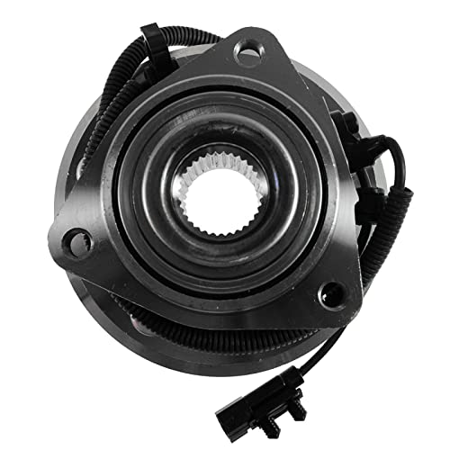 TRQ Front Wheel Bearing & Hub Assembly with ABS Sensor Compatible with 2007-2011 Dodge Nitro 2008-2012 Jeep Liberty