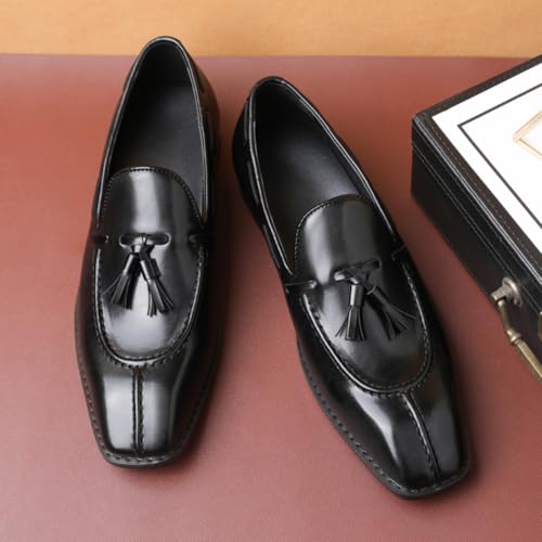 Men's Tassel Slip-On Loafers - Dress Shoes for Business Meetings Wedding Events Dinner Parties Casual Comfotbale3