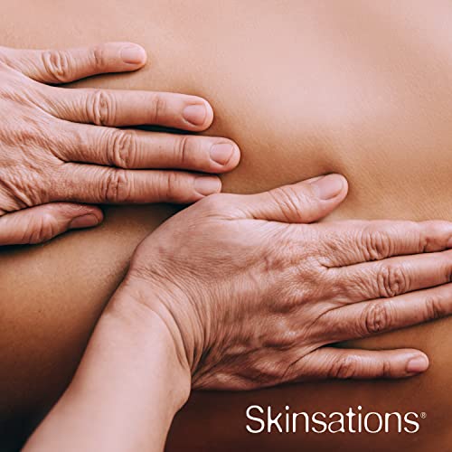 Skinsations - Natural Massage & Body Oil - Unscented 8Oz | Relaxing, Sore Muscle Aromatherapy, Edible Sweet Almond Blend With Fractionated Coconut, Grapeseed & Jojoba Oils, Soothes Dry, Sensitive Skin #TOP4
