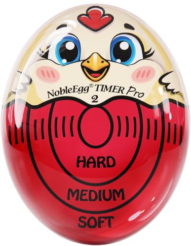 NobleEgg Egg Timer Pro | Perfect Soft Hard Boiled Eggs | No BPA, Certified