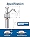 Dipper Well Faucet, iVIGA Coffee Shop Bar Counter Sink Faucet, Brass Commercial Food Washing Tool for Washing Coffee Ice Cream Spoon Utensils Accessory Kitchen Equipment, with Quick Connector