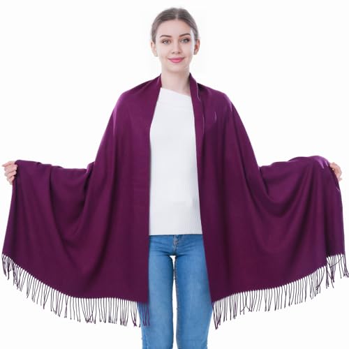 Image of Pashmina Scarf and Shawl - Soft Women Pashminas Wrap for Wedding Evening Party dresses
