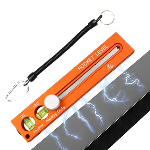 Niveau de poche multifonction en aluminium pour construction durable