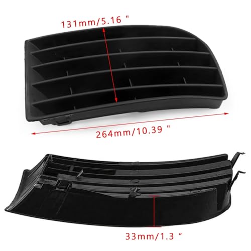 Parrilla de luz antiniebla ABS para Golf 2005-2008: máxima protección para tu parachoques 3