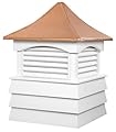 Good Directions Sherwood Vinyl Shiplap Cupola with Copper Roof 18" x 26"