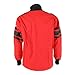RaceQuip 121016RQP 120 Series Driving Jacket SFI 3.2A/5 Red/Black Stripe XL