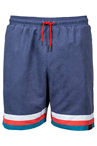 Sundried Men's Premium Swimming Shorts Beach Swim Trunks (Navy, M)