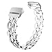 Wearlizer für Fitbit Charge 3 / Fitbit Charge 4 Armband Metall Ersatzband für Fitbit Charge 3 SE/Charge 4 / Charge 4 SE (Silber)