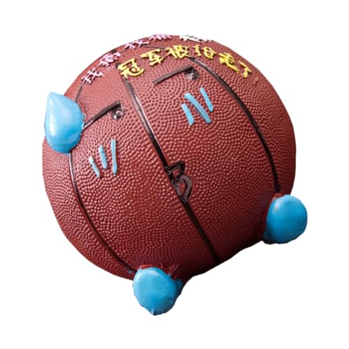 Uonlytech Tirelire Basket en Résine Déco Artisanale pour Bureau Et Intérieur, Design Créatif Compact, Ornement Unique pour Garçon Et Filles Et Adultes,...