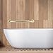 16 Inch Shower Grab Bar GoldPlated Stainless Steel Safety Handrail for Bathtub and Shower, Ideal for Elderly, Seniors, and Disabled Assistance