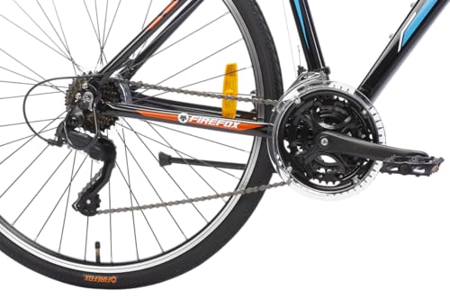 Image of FIREFOX Athelio 700C 21 Speed Bicycle for Mens | Front Suspension | Alloy Frame | Alloy V Brake | 98% Assembled Cycle | Color - Black