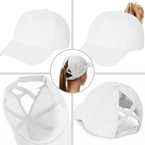 3 Pack Gorras de Béisbol Ajustables para Mujer miniatura 5