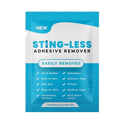 New Sting-Less Adhesive Remover Wipes | Bandage Adhesive Remover for Skin | Medical Adhesive Remover Wipes | Removes Bandages, Medical Tape, & Skin Adhesive Remover | Stoma Wipes | 50 Wipes