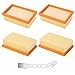 Produktbild 4 Stück Flachfaltenfilter für Kärcher WD4, für kärcher WD5, für kärcher WD6, MV4, MV5, MV6 Mehrzwecksauger mit 1 kleinen Bürste, staubsauger zubehör für Kärcher Filter,für Kärcher 2.863-005.0