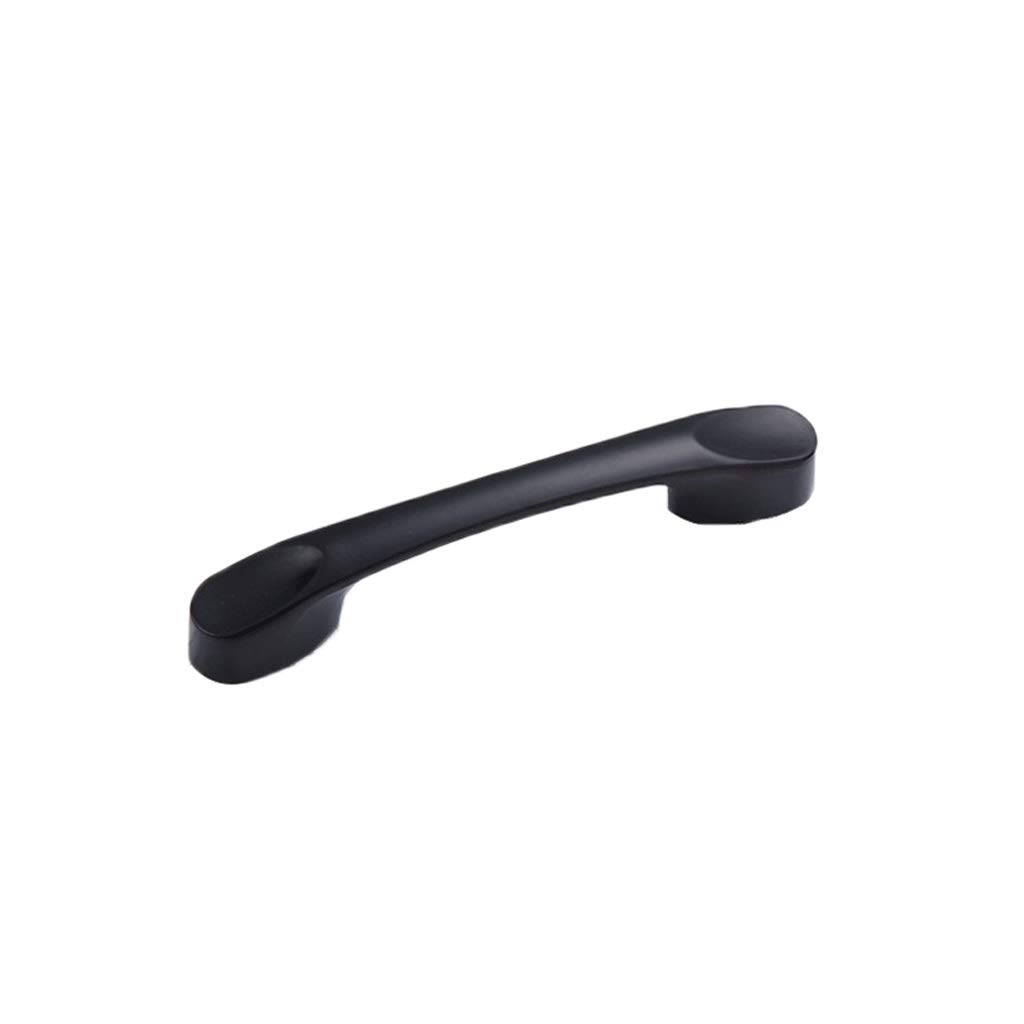 Poignée noire placard 102mm en alliage de zinc pour meuble moderne
