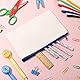 Auidy_6TXD 20 Stück DIY Blanko Stoff Federmäppchen, Bunt Blanko Stoffbeutel Mit Reißverschluss, Mäppchen Reise Kosmetiktasche Klein Stoffbeutel zum Bemalen Dokumententasche zum Aufbewahren 21 x 12 cm