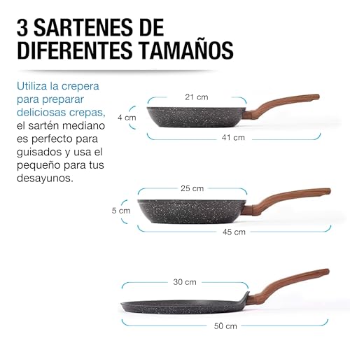 La Mejor Lista de Sarten de teflon más recomendados. 26 sarten de teflon marca Casa Litus (2)