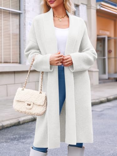 Image of Saodimallsu Womens Long Cardigan Sweaters Chunky Open Front Oversized Slouchy Knit Fall Trendy Coatigan Jackets