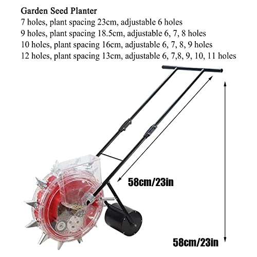 Sembradora manual tipo rodillo para jardín y césped miniatura 4