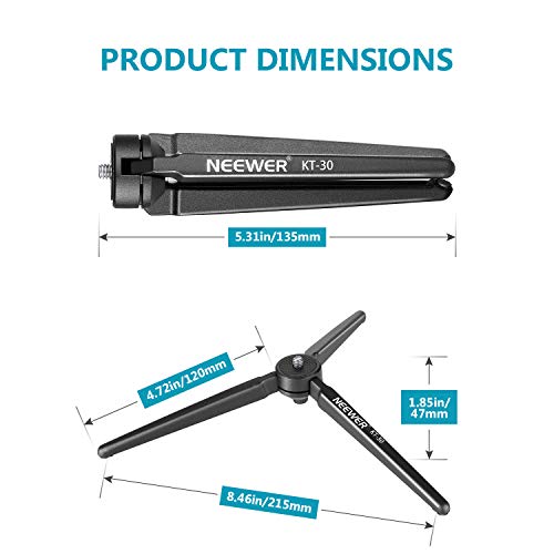 Neewer Tripé de metal para mesa de mesa para V5, Smooth 4, Crane Plus, Crane 2, OM 4, Osmo Mobile, R