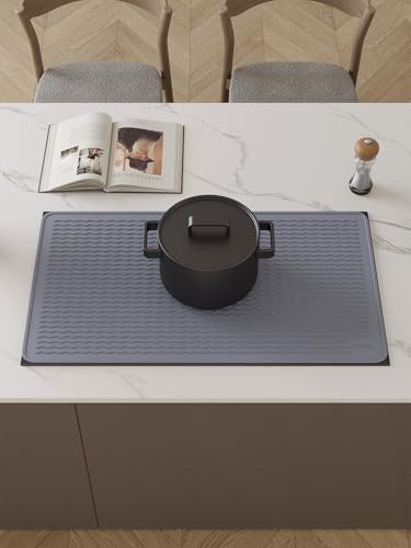 Stove Top Covers for Electric Stove, Food Grade Heavy Duty Silicone Glass Stove Top Cover Protector, Induction Cooktop Protector, Heat Resistant Range Ceramic Stove Top Covers Mat, Oven Cover