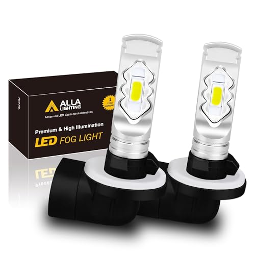 Alla Lighting 3800lm 889 881 LED Fog Light Bulbs 6000K Xenon White Xtreme Super Bright H28 886 888 894 896 898 ETI 56-SMD (Off-road use only)