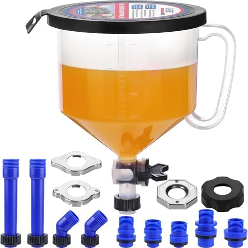 SMART JERRY - Coolant Bleeder Kit, Universal Radiator Burping Funnel, No-Spill Coolant Funnel, Flush Kit