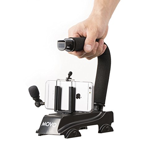 Movo Smartphone Camera Stabilizer Handle With Smartphone