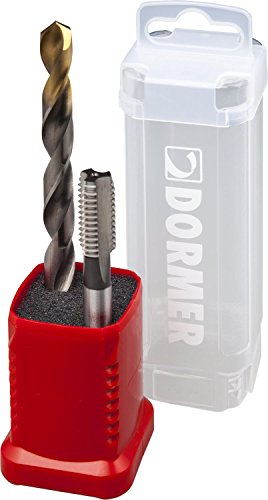 Dormer Set E500 Taps and A002 Drill bits with 118 Degree Tin Tipped Split Point, Tap Size M10NO3