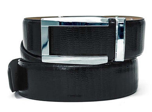 Nexbelt Reptile Series Blk Lizard Belt Chrome Prometheus Buckle Golf Adjustable