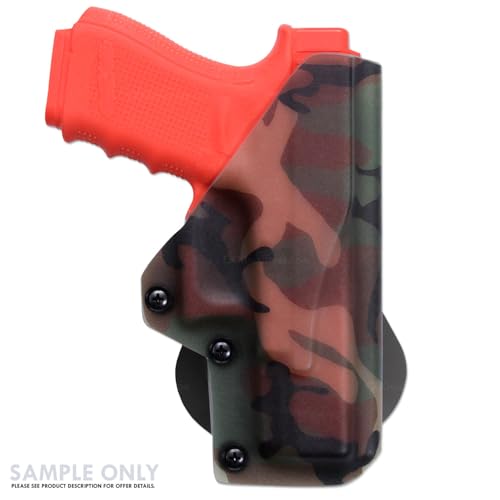 Image of KYDEX Thermoform Sheet - (P1 Texture) - (Infused Print) - (12in x 12in) - (Woodland Camo - Desert Glass) - (1 Sheet) - (for Holster Making & Hobby) - (USA Made)