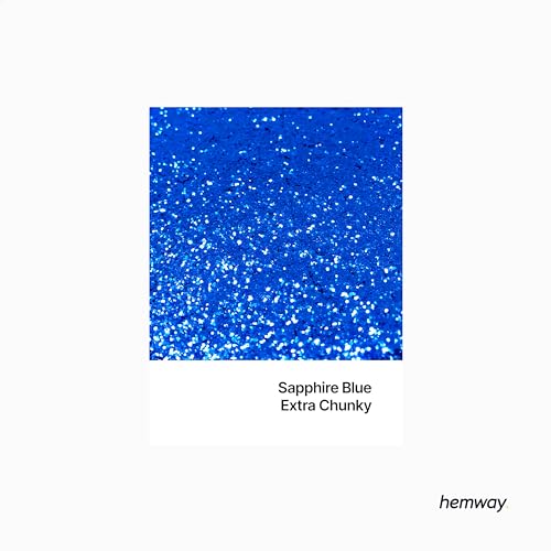Eco Friendly Biodegradable Glitter, Sapphire Blue, Extra Chunky (1/24" 0.040" 1mm) - Image 2