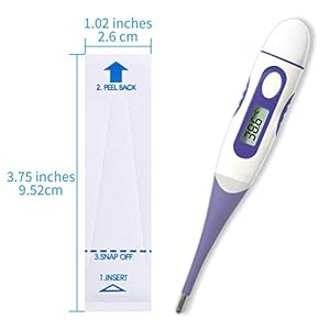 Digital thermometer covers disposable probe covers thermometers sleeves covers for oral ear recta thermometer100 pcs    cucciolini doodles