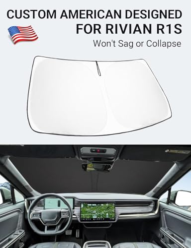 Image of Proadsy Windshield Sun Shade for 2020-2025 2026 Mercedes-Benz GLS-Class SUV Foldable Front Sunshade Protector Sun Visor Blocks UV Rays Keep Car Cooler
