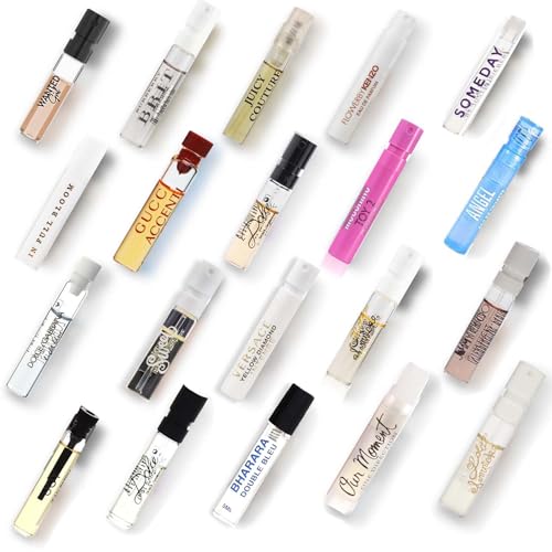 8 Out of 50+Luxury Fragrance Designer Vial Sampler Set for Women EDT/EDP Perfume Spray Gift Set Travel Size 0.02-.06 oz (8 Randoms Vial Set)