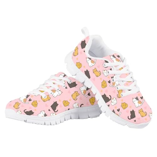 Cartoon Kids Running Walking Shoes Boys Girls Tennis Sneakers Athletic Sports Lightweight Breathable Mesh Shoes for Little Kid Size11-13/ Big Kids Size1-5