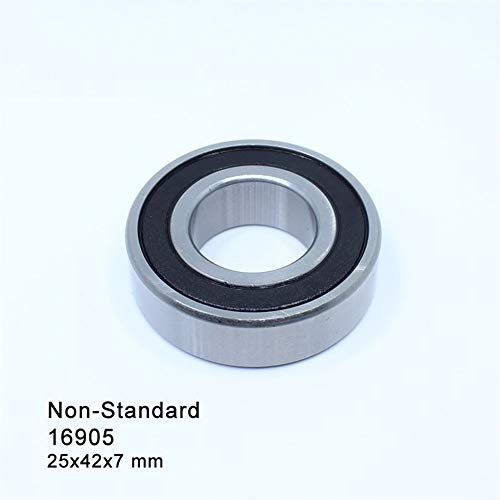Rodamientos rígidos 16905 2RS de 25x42x7mm para reparar maquinaria con holgura exacta 7