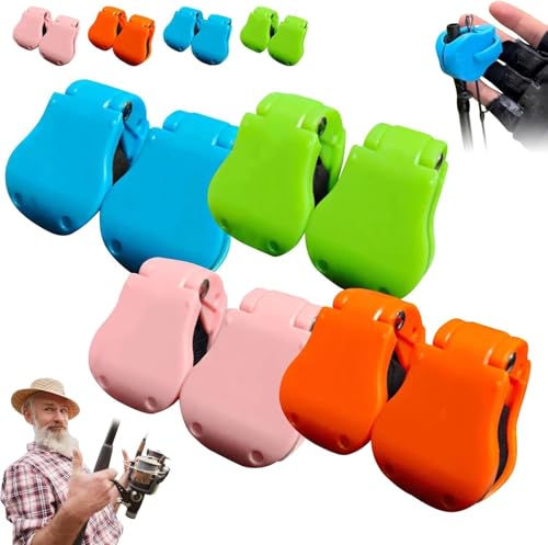 8 PCS Multifunctional Rod Holder, Fishing Rod Clips, Auto Fixed Tackle Ties Cable, Elastic Fishing Rod Holder Strap, Portable Takedown Fishing Pole Holder Strap for Various Size Pole