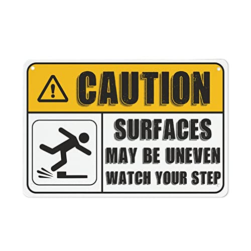 Watch Your Step Sign - Caution Surfaces May Be Uneven Watch Your Step Sign - 20.3 cmx12 �C���` �A���~�j�E�� �u���L�Ŕ� - ���ӃT�C�� Watch Your Step