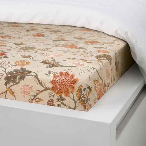 Drap-housse NÄSSELKLOCKA 90x200 cm, l'élégance du gris clair-beige - 5