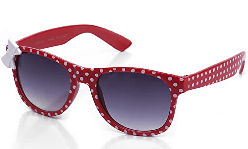 Kyra Kids Plastic Polka Dot Bow Sunglasses In Red #TOP22